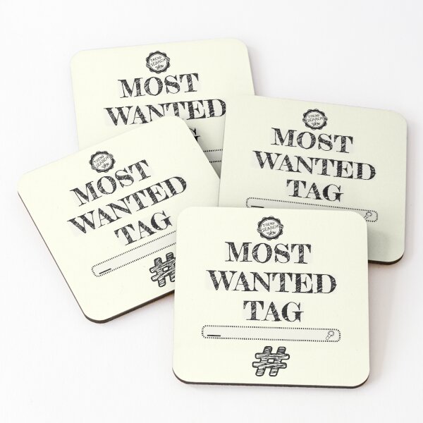 Item preview, MOST WANTED TAG designed and sold by hyphen-design.