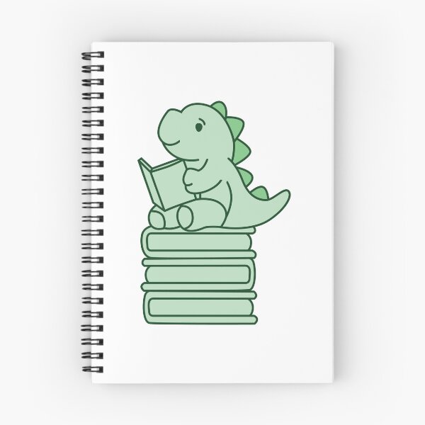 Item preview, Thesaurus Dinosaur - Cute Dinosaur Sit on the Book Stack designed and sold by KawaiiBombShop.