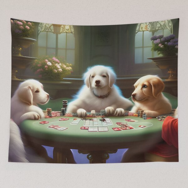 Item preview, Dogs Playing Poker designed and sold by Planetporridge.