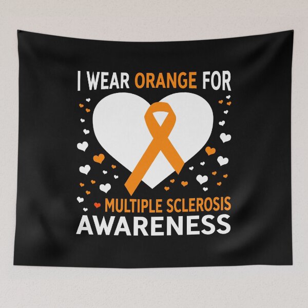 Item preview, I Wear Orange For Support Multiple Sclerosis Awareness designed and sold by Adolfo114.