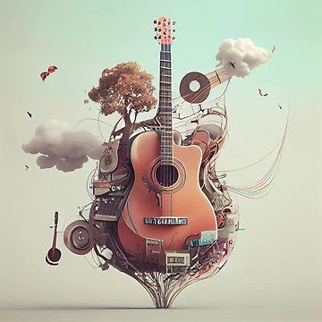 Vorschaubild zum Design Air Strings Digital Painting von CodeAndColors
