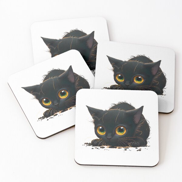 Item preview, Safari black cat | Cute kitten | Safari cat breed designed and sold by Broskan.
