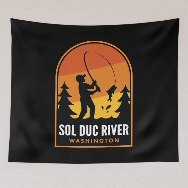Aperçu de l'œuvre Sol Duc River Washington Fishing créée et vendue par HalpinDesign.