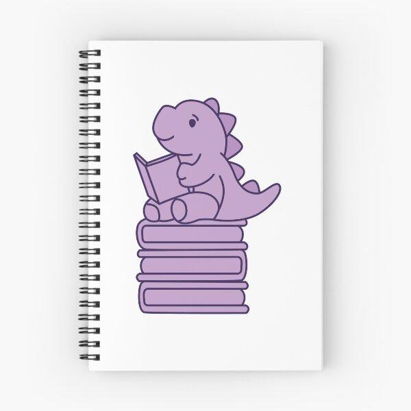 Item preview, Thesaurus Dinosaur - Cute Dinosaur Sit on the Book Stack designed and sold by KawaiiBombShop.