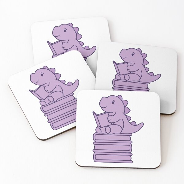 Item preview, Thesaurus Dinosaur - Cute Dinosaur Sit on the Book Stack designed and sold by KawaiiBombShop.