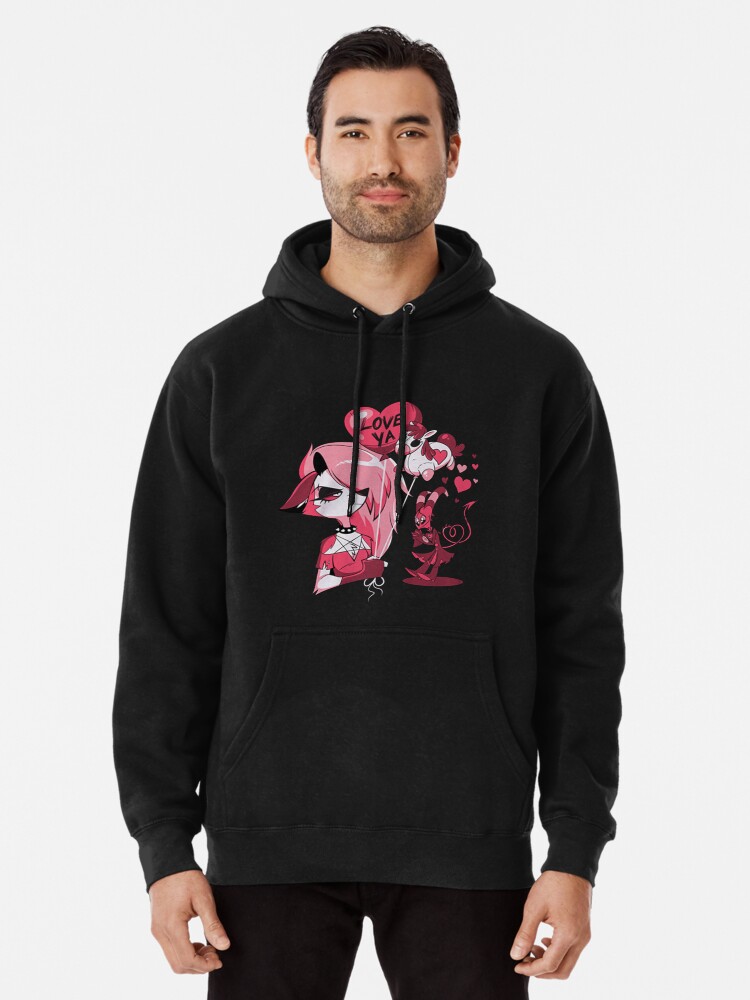 H&m black rose online hoodie