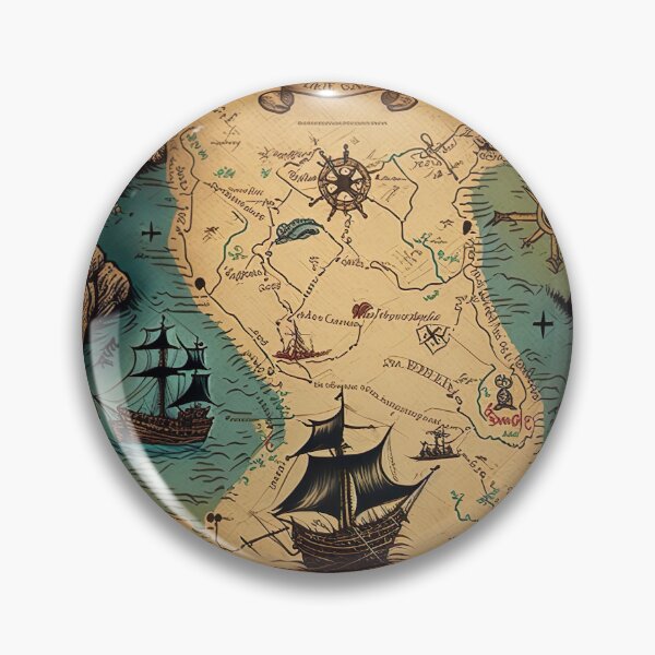 Item preview, Pirate treasure map designed and sold by VAXANA.