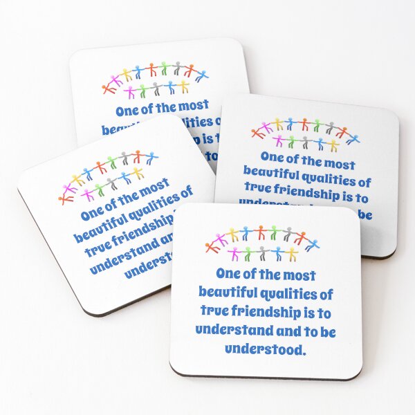 Item preview, One Of The Most Beautiful Qualities - Friendship Quote  designed and sold by CrankyOldDude.
