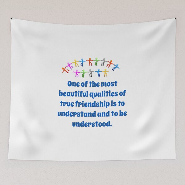 Item preview, One Of The Most Beautiful Qualities - Friendship Quote  designed and sold by CrankyOldDude.
