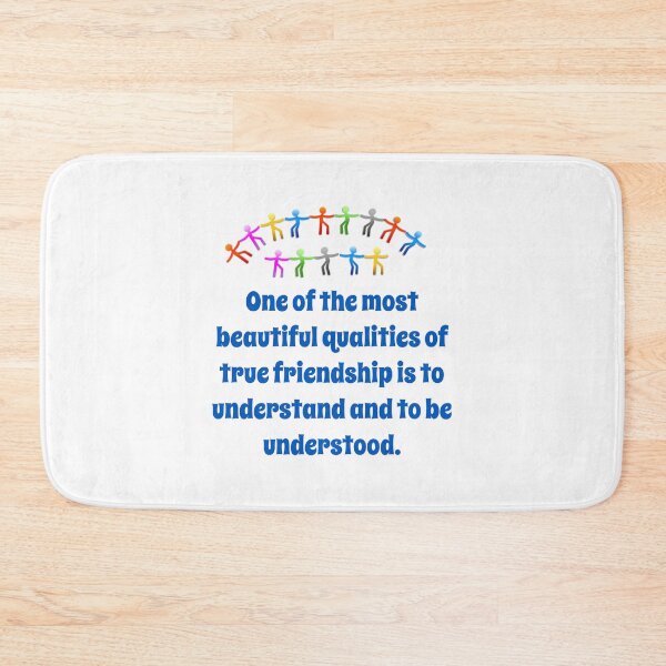 Item preview, One Of The Most Beautiful Qualities - Friendship Quote  designed and sold by CrankyOldDude.