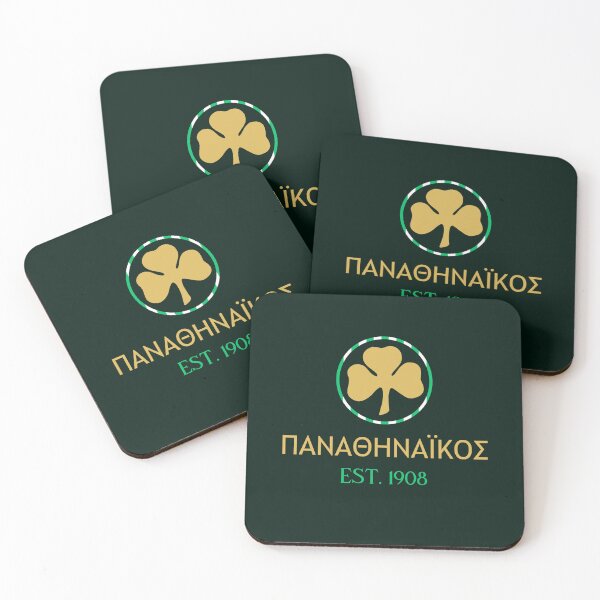 Item preview, Panathinaikos Greek Striped Gold Green designed and sold by VRedBaller.