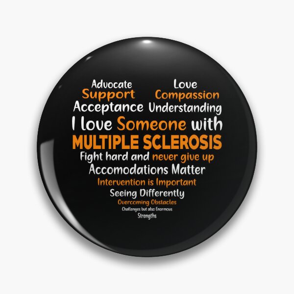 Item preview, Multiple Sclerosis Awareness Support Heart designed and sold by Adolfo114.