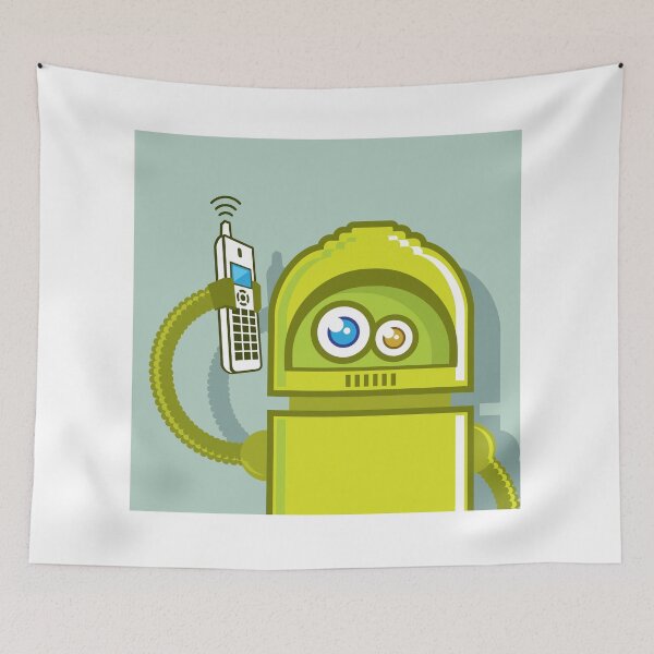 Item preview, Media Robot on the Phone designed and sold by vectorworks51.