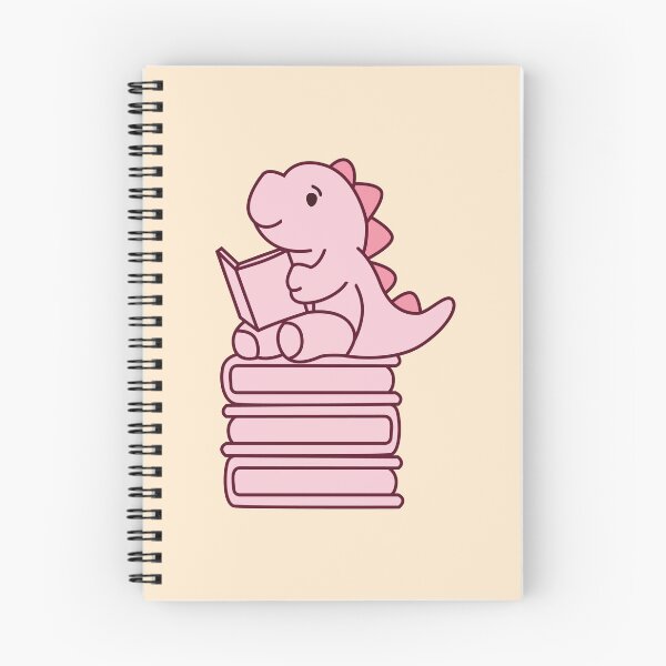 Item preview, Thesaurus Dinosaur - Cute Dinosaur Sit on the Book Stack designed and sold by KawaiiBombShop.