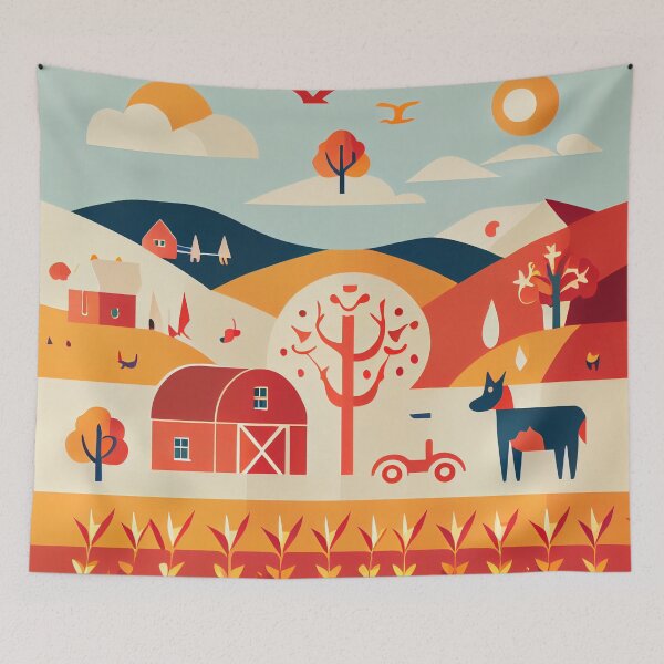 Item preview, Minimal Flat Country Pattern Digital Painting designed and sold by CodeAndColors.