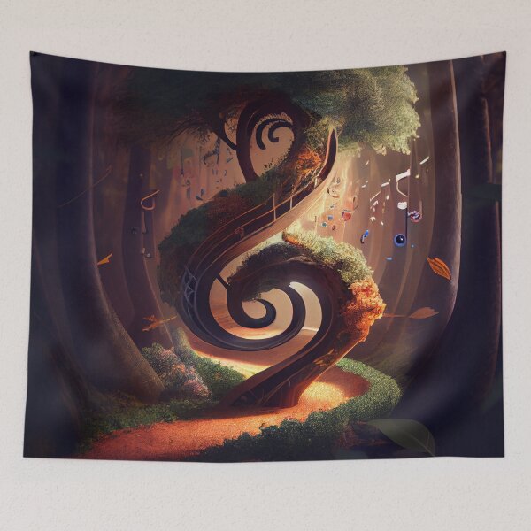 Item preview, Meandering Melody Digital Painting designed and sold by CodeAndColors.