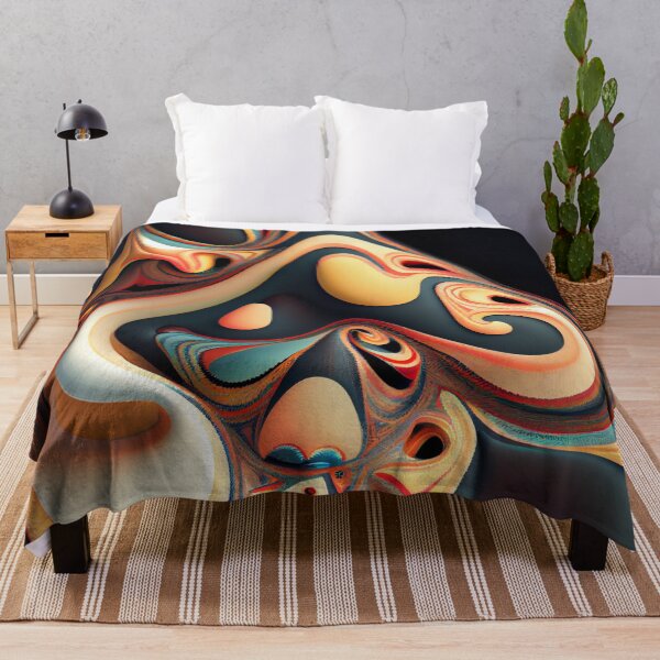 Item preview, Fluid Bohemian Pattern Digital Painting designed and sold by CodeAndColors.