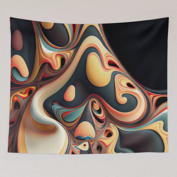 Item preview, Fluid Bohemian Pattern Digital Painting designed and sold by CodeAndColors.