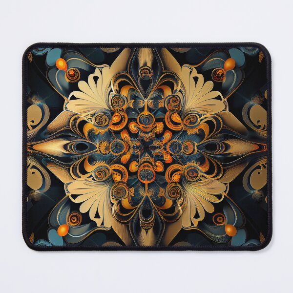 Artikelvorschau, Symmetrical Dreamy Dynamic Art Deco Pattern Digital Painting entworfen und verkauft von CodeAndColors.