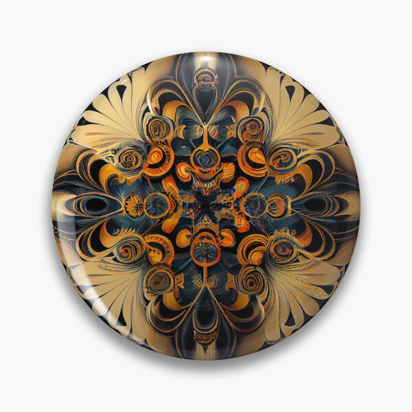 Artikelvorschau, Symmetrical Dreamy Dynamic Art Deco Pattern Digital Painting entworfen und verkauft von CodeAndColors.