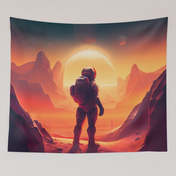 Item preview, Astronaut Surveying the Horizon designed and sold by nominov.