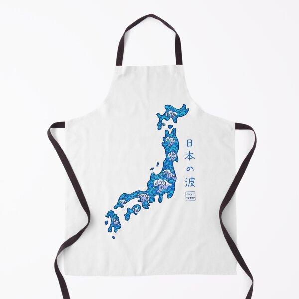 Item preview, Hand Drawn Map of Japan 'Waves of Japan' designed and sold by FuyuTiger.