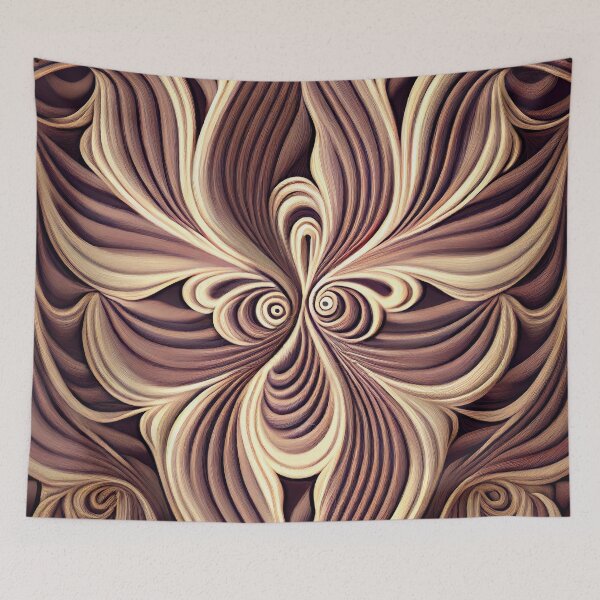 Item preview, Aggressive Divine Muted Soft Line Pattern Digital Painting designed and sold by CodeAndColors.