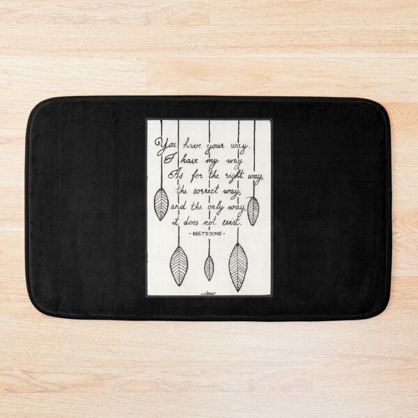 Item preview, Quote Card #20 - You Have Your Way. I Have My Way. As For The Right Way, The Correct Way, And The Only Way, It Does Not Exist. - Nietzsche Quote With Leaves Illustration designed and sold by WordsOf--Wisdom.