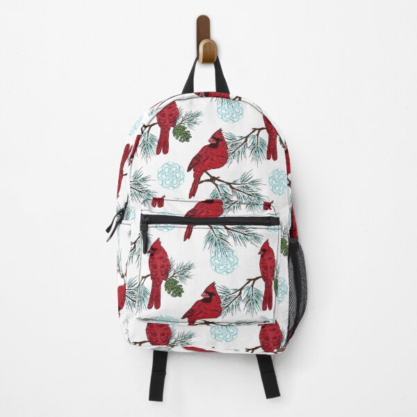 Item preview, red cardinal birds on pine branches designed and sold by NayaChu.