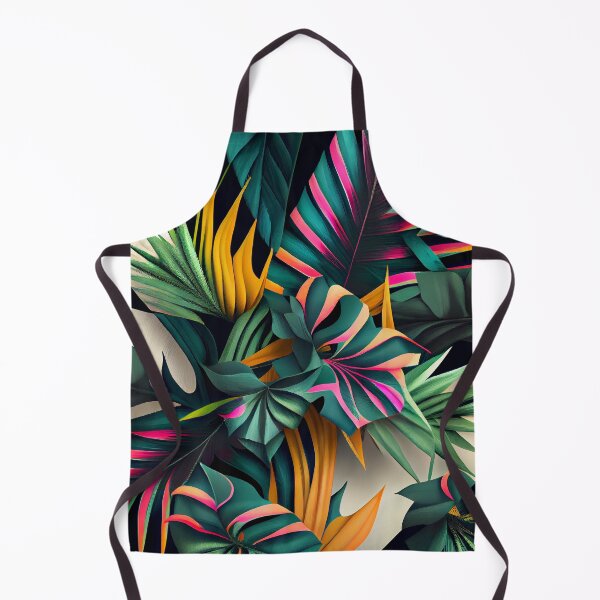 Artikelvorschau, Dazzling Angular Tropical Pattern Digital Painting entworfen und verkauft von CodeAndColors.