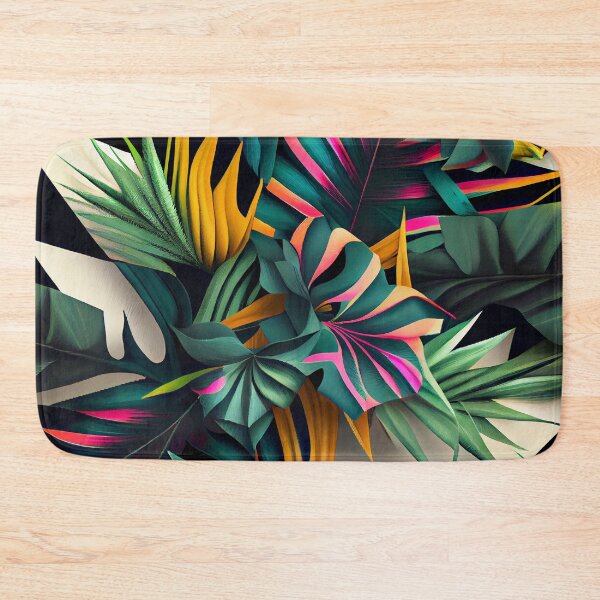 Item preview, Dazzling Angular Tropical Pattern Digital Painting designed and sold by CodeAndColors.