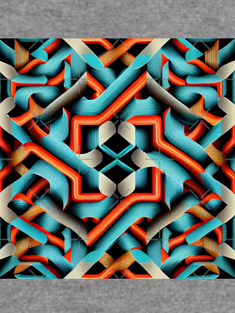 Thumbnail 6 von 6, Leichter Pullover, Intense Scandifornian Pattern Digital Painting designt und verkauft von CodeAndColors.