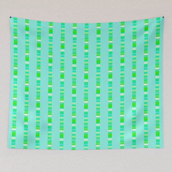 Item preview, Turquoise green geometric line pattern | Turquoise green color combination designed and sold by lausn.