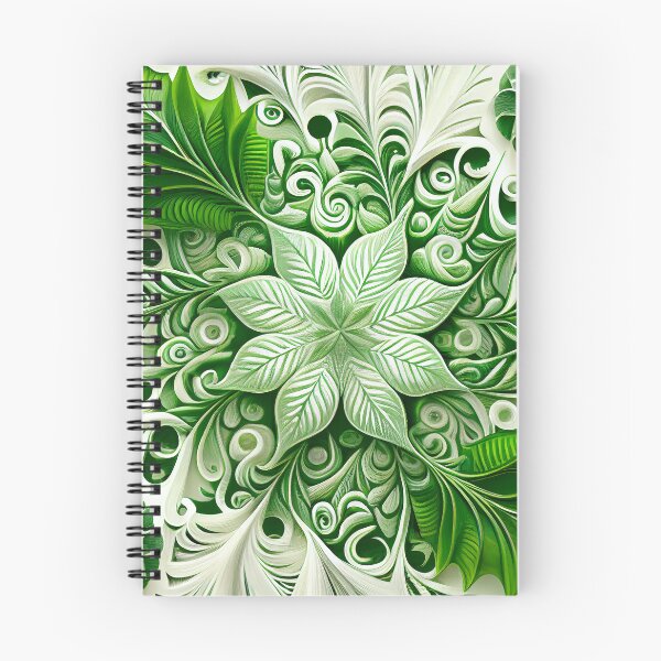 Item preview, Green White Natural Pattern Digital Painting designed and sold by CodeAndColors.