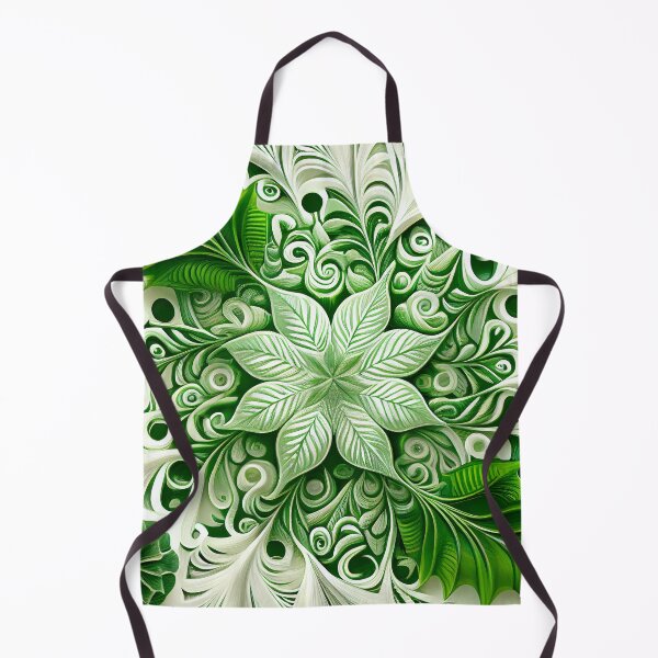 Item preview, Green White Natural Pattern Digital Painting designed and sold by CodeAndColors.