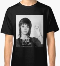Jane Fonda Mug Shot Vertical Classic T-Shirt