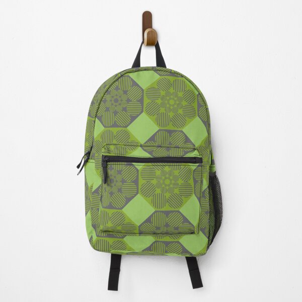 Item preview, Printed in green patchwork style with the shape of vintage decorated octagons designed and sold by Martapp.