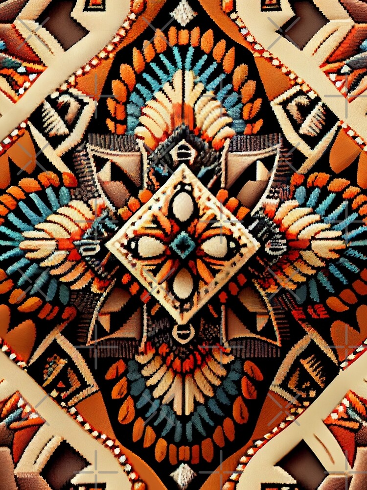 Aperçu 5 sur 5. Robe trapèze avec l'œuvre Enchanted Explosive Southwestern Pattern Digital Painting créée et vendue par CodeAndColors.