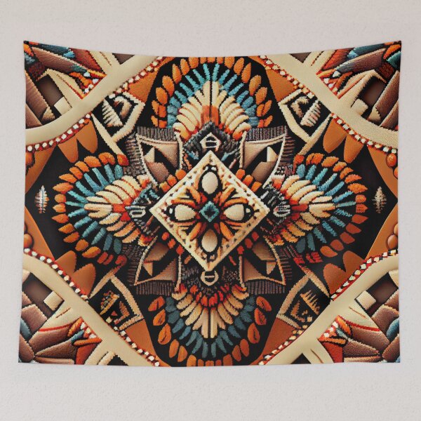 Item preview, Enchanted Explosive Southwestern Pattern Digital Painting designed and sold by CodeAndColors.