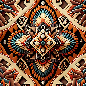 Vorschaubild zum Design Enchanted Explosive Southwestern Pattern Digital Painting von CodeAndColors