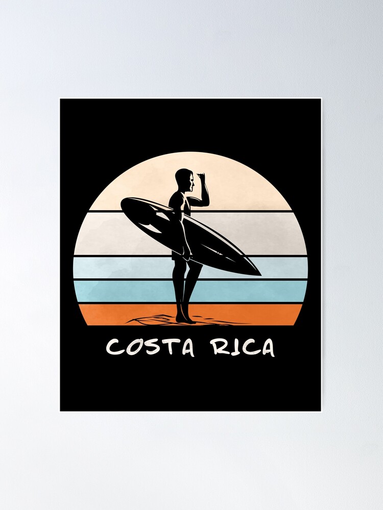 Costa Rica Summer Surf, Beach Surfing Paradis Vintage Retro Style