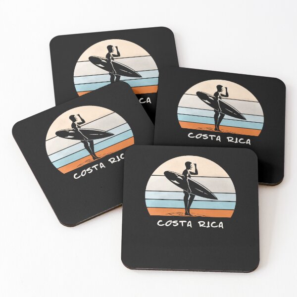 Item preview, Costa Rica Summer Surf, Beach Surfing Paradis Vintage Retro Style, CR Surfer designed and sold by AlphaMstudio.