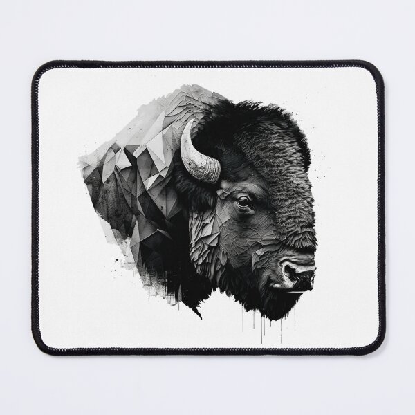 Item preview, Black and White Bison Animals t-shirt designed and sold by AmicArter.