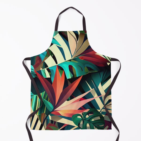 Artikelvorschau, Dazzling Angular Tropical Pattern Digital Painting entworfen und verkauft von CodeAndColors.