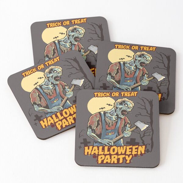 Item preview, Halloween ghost skeleton Trick or treat for celebrants  designed and sold by AssamFT.