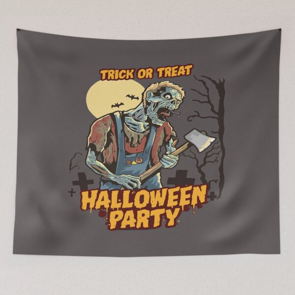 Item preview, Halloween ghost skeleton Trick or treat for celebrants  designed and sold by AssamFT.