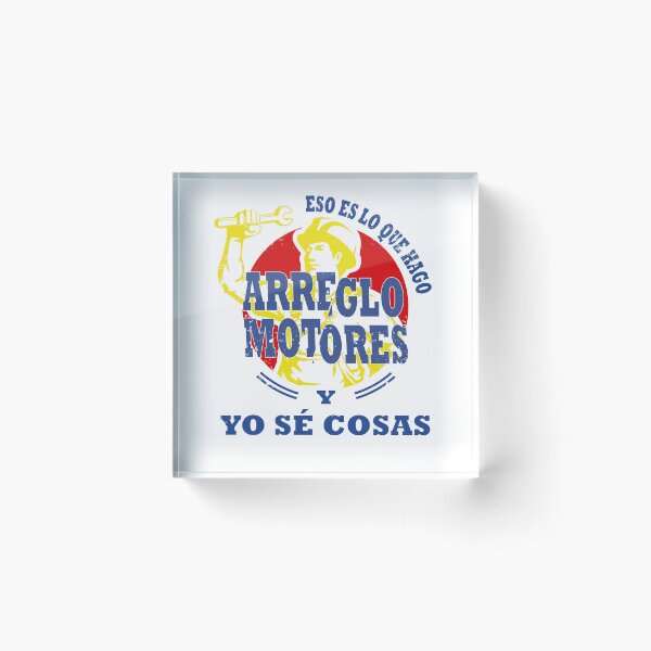 Item preview, I fix stuff and i know things , funny mechanic gift | in spanish designed and sold by Deco-Design.