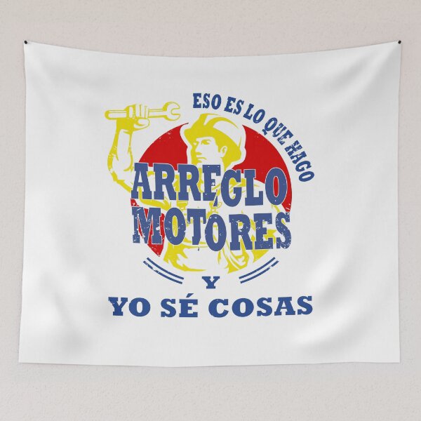 Item preview, I fix stuff and i know things , funny mechanic gift | in spanish designed and sold by Deco-Design.