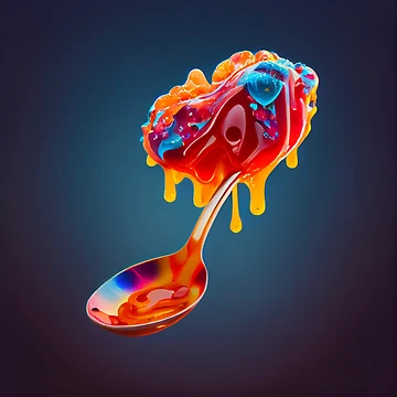 Vorschaubild zum Design Spoonful of Jelly on the Back Digital Painting von CodeAndColors