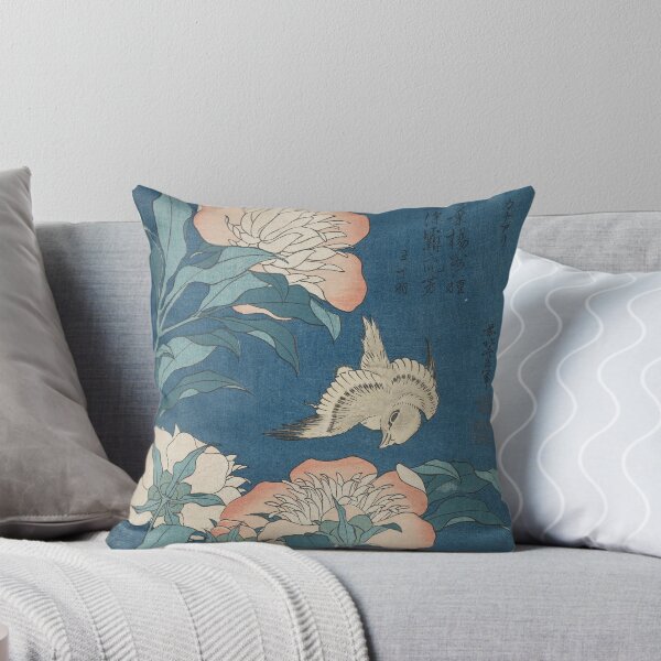 Artikelvorschau, Peonies and Canary Hokusai entworfen und verkauft von dannalama.
